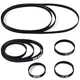 Dorhea 10Pcs 2GT Zahnriemen 6mm Breite Closed Loop Gummiriemen 100mm 110mm 112mm 122mm...