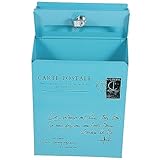 FOYTOKI Vintage Wandbriefkasten mit Schloss aus Metall Kreativer Wand Mailsafe für Briefe...