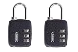 Abus Kofferschloss 2er Set mit 3-stelligem Zahlencode