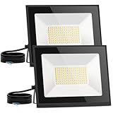 Aigostar LED Strahler außen 30W,2 Stück, Naturweiß 4000K 2700 Lumen Scheinwerfer IP65...