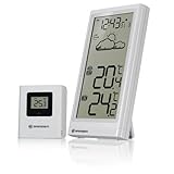 Bresser Wetterstation Funk mit Außensensor Meteo Temp, Thermometer mit Temperaturanzeige...