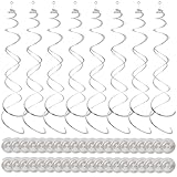 SYEYCW 40 Stück Spiralen Girlande Dekoration, Hängende Spiralen Grlande Luftschlangen,...