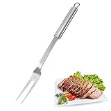 Grillgabel aus Edelstahl, Fleischgabel, Fleischgabel Edelstahl mit Griff,...