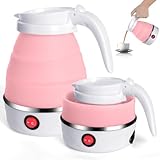 Flintronic Camping Tragbarer Wasserkocher, 0.6L Faltbarer Wasserkocher, Mini...