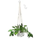 Petutu Makramee Blumenampel - Boho Deko Baumwollseil Hängeampel für Blumentöpfe und...