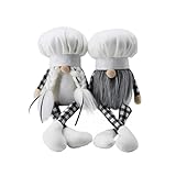 Generisch Zwergplüsch – Baumwolle 20x14cm | Schwedische Tomte | Kochmütze | Plüsch-...