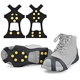 10 Schuhspikes Anti Rutsch Schuhspikes, Schuhkrallen Stretch Schuhe Spikes Für Schnee-und...