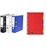 Elba Ordner A4, Smart Pro, 8 cm breit, 3 Farben, 3 Stück & Original Falken...