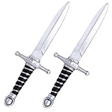 Amlisia 2 Packs Spielzeug Schwert, gefälschte Schwert Dolch Spielzeug Schaumstoff...
