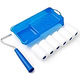 Mister Rui Farbroller Set Klein, Farbroller Klein 5cm, Schaumstoff Farbroller Abdeckungen,...