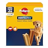 Pedigree DentaStix Hundesnack für große Hunde (25kg+), Zahnpflege-Snack mit Huhn und...
