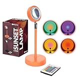 Fisura – Sunset-Lampe mit 16 Farben. Orangefarbene Sonnenuntergangslampe. Entspannende...