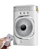 Klimaanlage Mobil mit Fernbedienung, Ventilator mit Wasserkühlung 600ML,4-in-1 Mini...