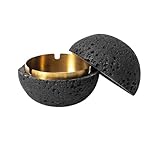 Aschenbecher/Lunar-Aschenbecher aus Edelstahl/Mundstückhalter aus Metall mit Deckel,...