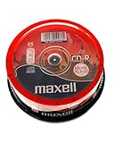 25 Maxell CD-R 700MB Music XL-II 80 in Cake -Box besonders für Musik geeignete...