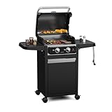 Blumfeldt ElectricPro Elektrogrill 3000W - Für Balkon & Draußen, Kompakte Seitentische,...
