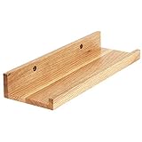IBUYKE Wandregal in U-Form, 30cm Schweberegal Vintage-Stil Hängeregal Büroregal für...
