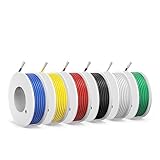0,23mm² PVC Elektrokabel-SCHDRA 24 AWG verzinnte Kupferdrahtspule,6 Farben,6 Meter pro...