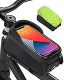 MixcMax Fahrrad Rahmentasche Wasserdicht Handyhalterung für Smartphones bis zu 6.8 Zoll...