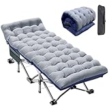 Meulbaty 190x71x36cm Klappbar Feldbett für Camping mit Auflage und...