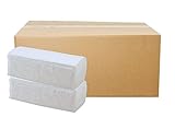 4.000 Blatt Papierhandtücher Premium Falthandtuch weiß Hochweiß 2-lagig 25 x 23 cm...