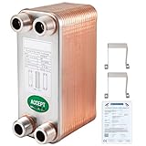 VEVOR EATB12 Plattenwärmetauscher Plattenwärmetauscher 40 Wärmetauscher 40...