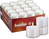bolsius Genuine Tea Light Candles in Clear Holder Cups Bulk 48 Set. Long Burning...