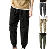 Herren Cargo Hose Sale Jogginghose Männer Baumwolle Sporthose Casual Freizeithose...