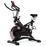 ISE Ergometer Heimtrainer Fahrrad, Indoor Cycling Bike mit Programm und Display,...