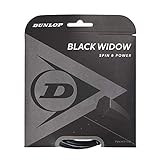 Dunlop Unisex-Adult 624850 Tennis String schwarz Widow 12m Set 126mm 1Stück,...