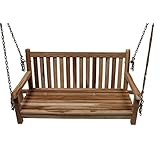 Ambientehome Teakholz Hängebank ca. 150cm Hängeschaukel
