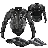 JUSTDOLIFE Stück Motorrad Schutz Jacke,Kinder Motorrad rüstung mit Knieschoner...