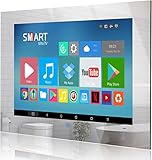Haocrown 22 Zoll Fernseher Badezimmer Wasserdichter Smart Spiegel TV RAM 4GB ROM 64GB...