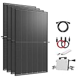 ration1 Balkonkraftwerk Komplettset Steckdose 1720Wp, 4x Trina 430Wp Bifazial Solarmodule,...