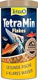 TetraMin Flakes - Fischfutter in Flockenform für alle Zierfische, ausgewogene Mischung...