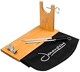 Jamonprive Professioneller Schinkenhalter + Messer + Wetzstahl +...