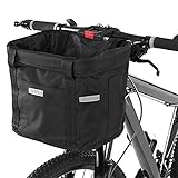 Fahrradkorb, Faltbar Fahrrad vorne Korb, mit Lenkeradapter und...