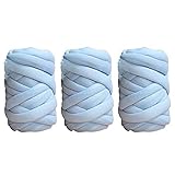 3PCS Chunky Garn Chunky Wolle Garn Roving Häkeln DIY Perfekt，Handgestrickte...