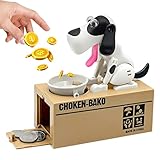 Spardose Kinder, Hund Spardose Frisst Geld Spardose mit Zähler, Mädchen Jungen Spardosen...