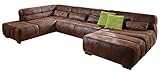 Cavadore Wohnlandschaft Scoutano, XXL-Sofalandschaft in U-Form im Industrial...