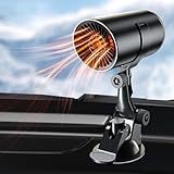 Weyot Auto Heizlüfter 12V Auto Heizlüfter Auto Heizung 2-In-1 Elektrische Demister...