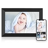 Digitaler Bilderrahmen Wlan 10.1 Zoll Elektronischer mit HD IPS Touchscreen, Auto-Drehen...