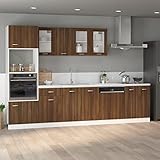 LAPOOH Unterschrank Braun Eichen-Optik 60x46x81,5 cm Holzwerkstoff Küchenschrank,...
