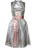 Alpenmärchen Midi Dirndl aus Exklusiver Kollektion inkl. Spitzenschürze Gr.36...