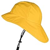 AWHA Südwester Regenhut gelb/Unisex - wasserdichte Mütze mit breiter Krempe und...