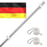 INFLATION Fahnenmast Aluminium, Edelstahl 150-180CM Fahnenstange kit mit...
