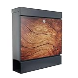 Burg-WÄCHTER Briefkasten mit Zeitungsfach, DIN C4 Einwurf-Format, mit 2 Schlüsseln,...