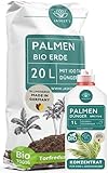 SPARSET Palmenerde 20 L + 1 L Palmendünger flüssig - Luftig Lockere Erde Für...