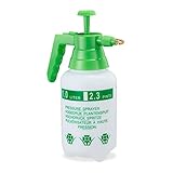 Relaxdays Pumpsprühflasche, einstellbare Messingdüse, Pflanzen Bewässerung,...