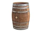 Regentonne, Regenfass Holzfass, Weinfass, Tonne Barrique Eiche 225 Liter Wasserfass -...
